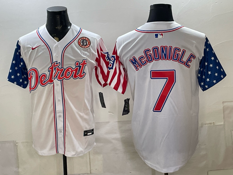 Men Detroit Tigers #7 Mcgonigle white Nike 2026 MLB Jersey 0722037